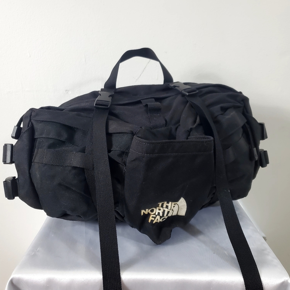 Vintage The North Face Lumbar Waist Pack Hiking Camping Large Bag